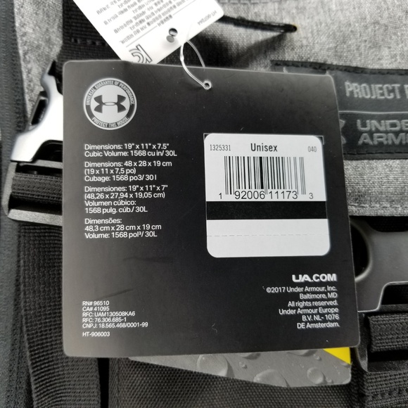 Under Armour X Project Rock UA Regiment Backpack - Picture 8 of 8